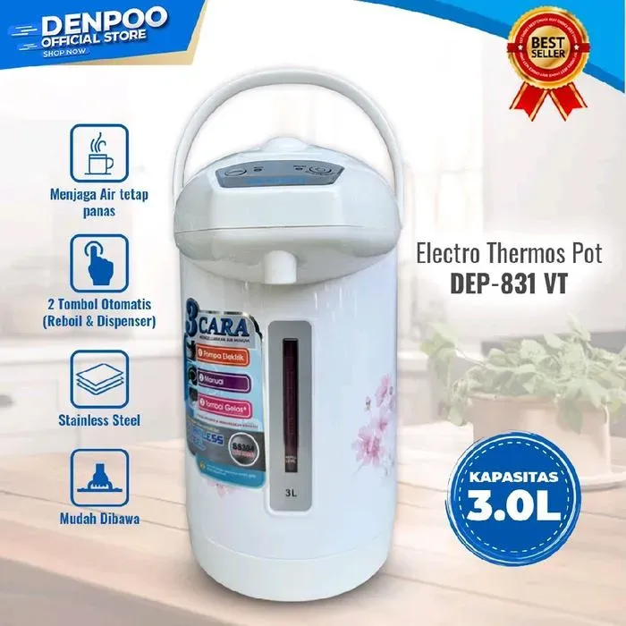 Denpoo Electro Thermos POT 3L - DEP-831 VT