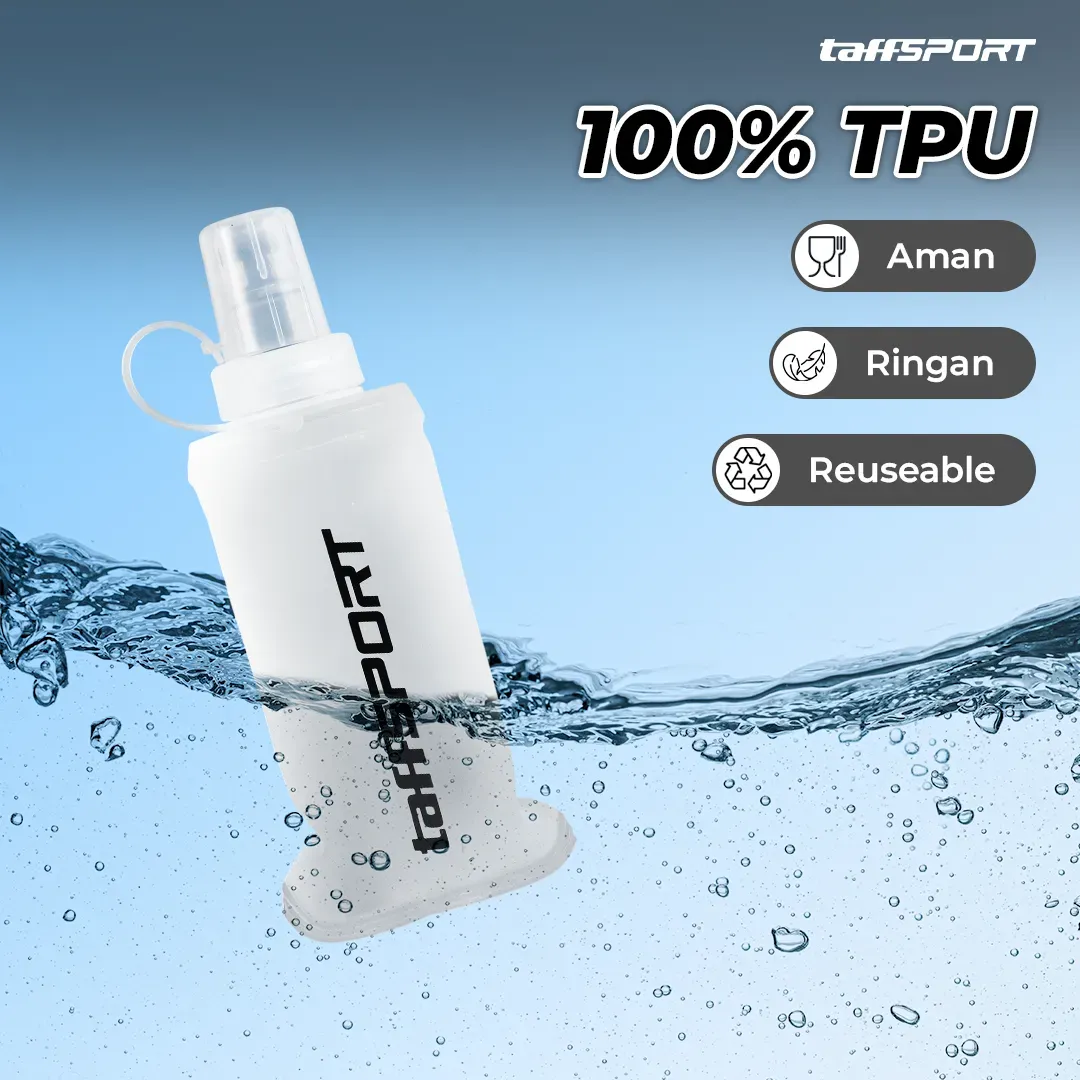 TaffSPORT Soft Flask Foldable Sport Water TPU 150ml - TF10