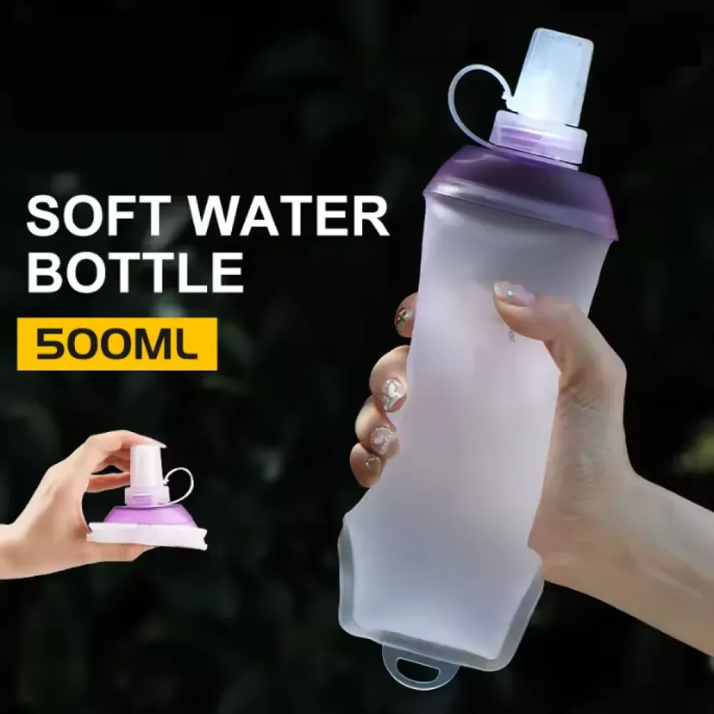 TaffSPORT Soft Flask Foldable Sport Water Bottle TPU 500ml - TF500