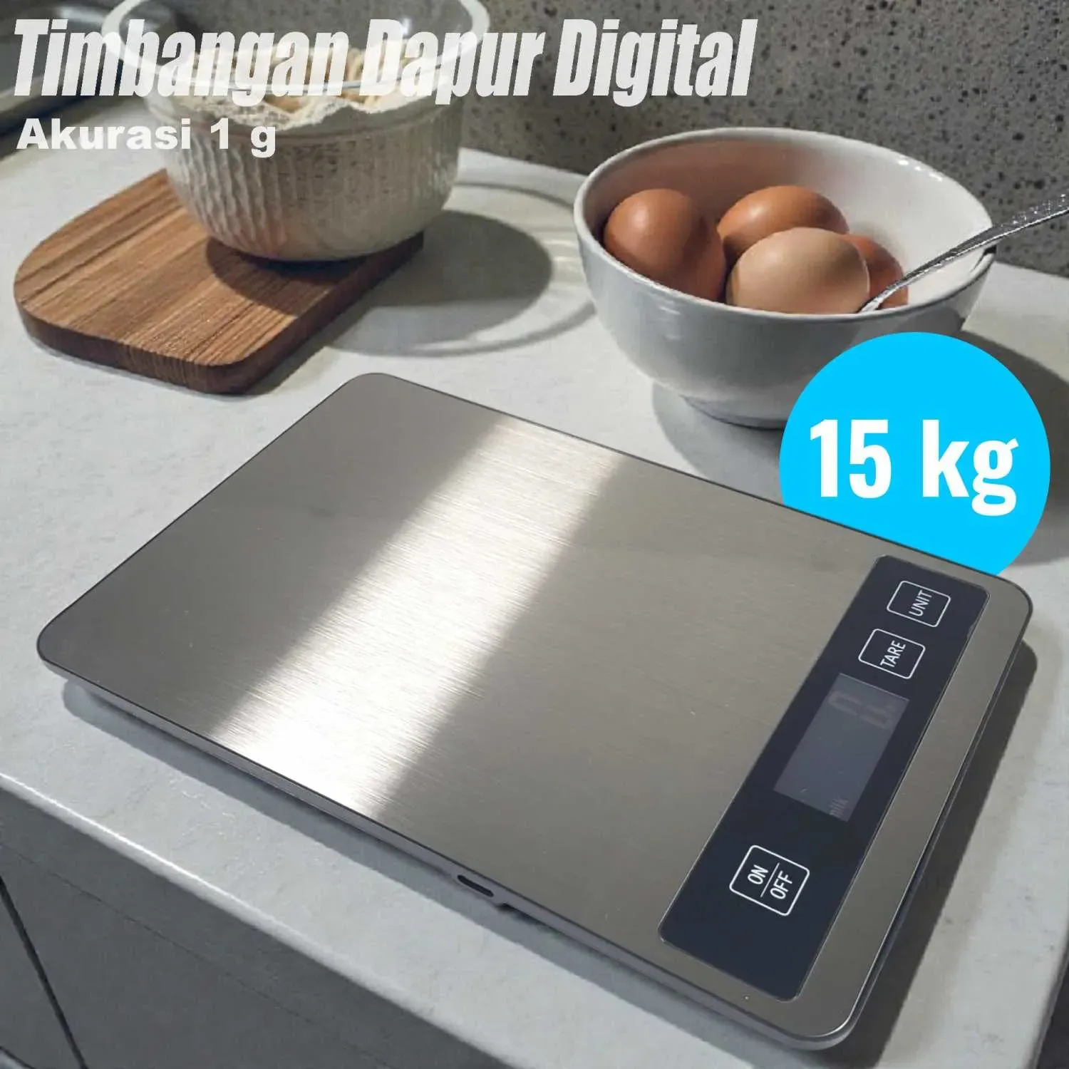 DHOME Timbangan Dapur Mini Digital Scale 15kg - JJ210