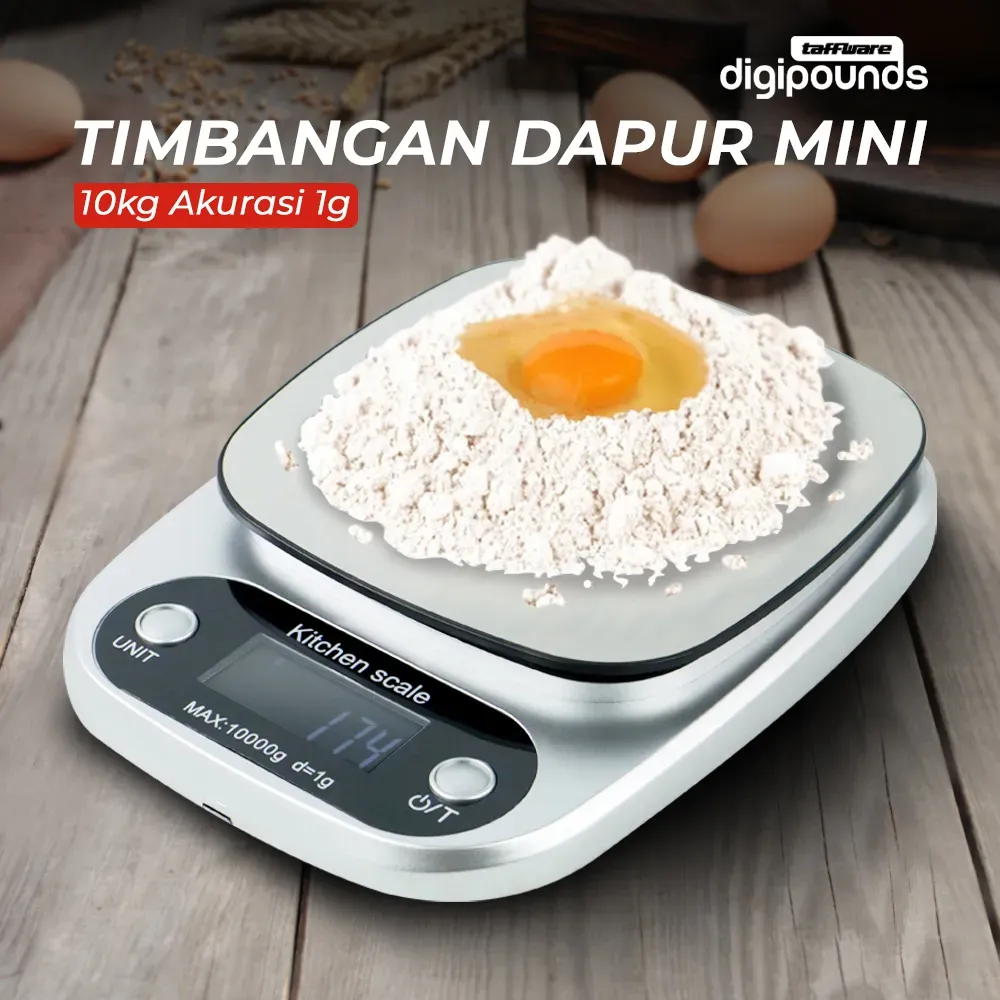 Taffware Digipounds Timbangan Dapur Digital 10kg - Z2S