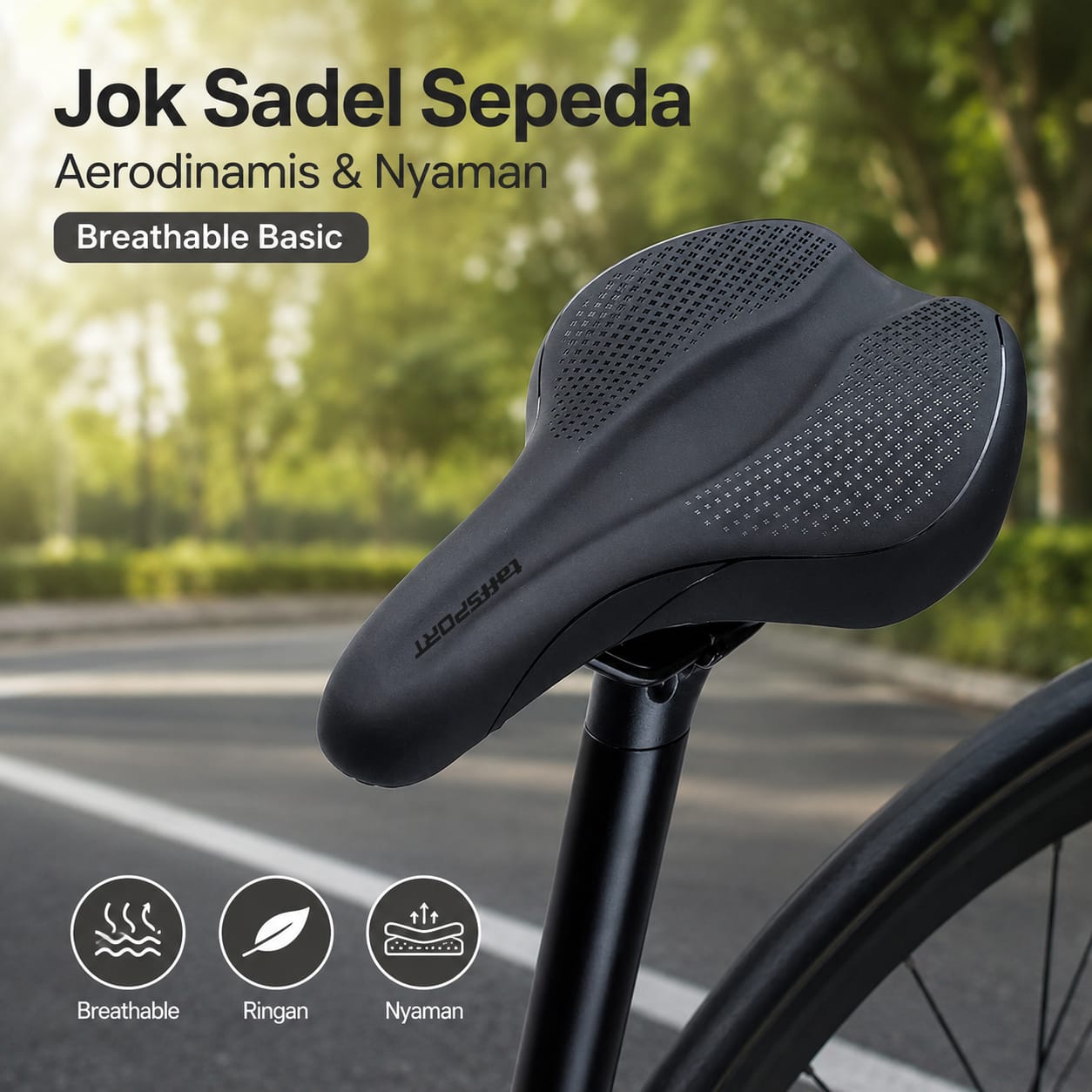 TaffSPORT Sadel Sepeda MTB Breathable - YP080