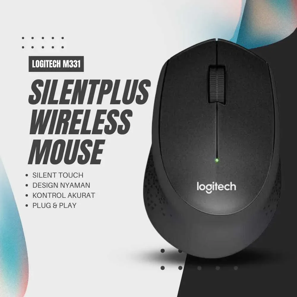 Logitech Mouse Wireless Optical 2.4GHz 1000DPI - M331