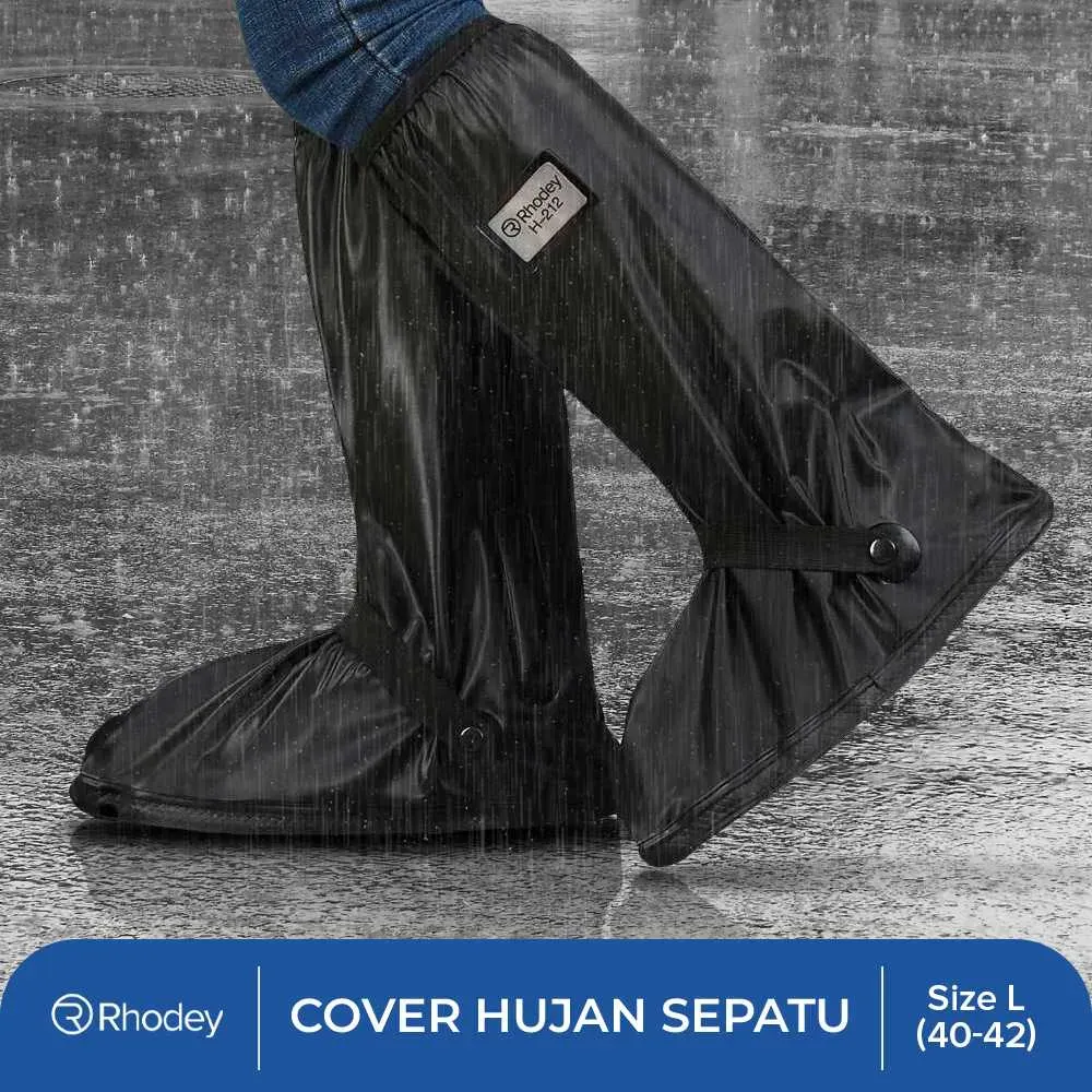 Rhodey Jas Hujan Sepatu Zipper with Reflector - H-212