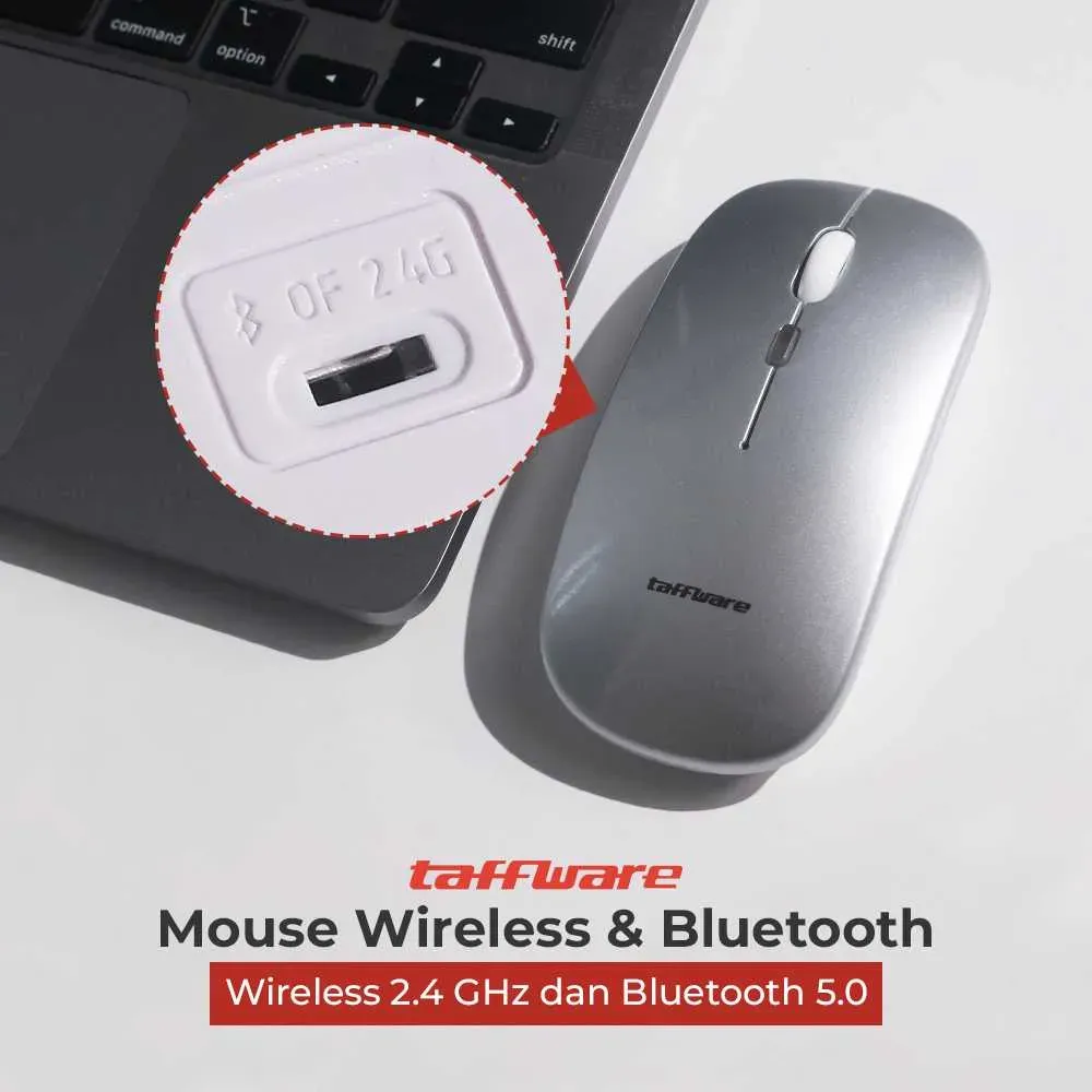 Taffware Mouse Wireless Bluetooth 1600DPI - E1300