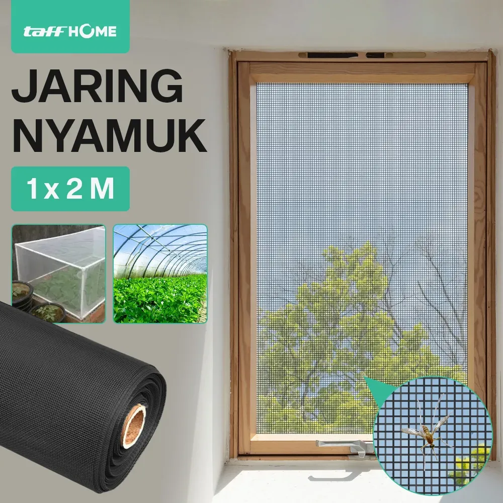 TaffHOME Kasa Nyamuk Jaring Jendela PP Nano 20 Mesh - AW15