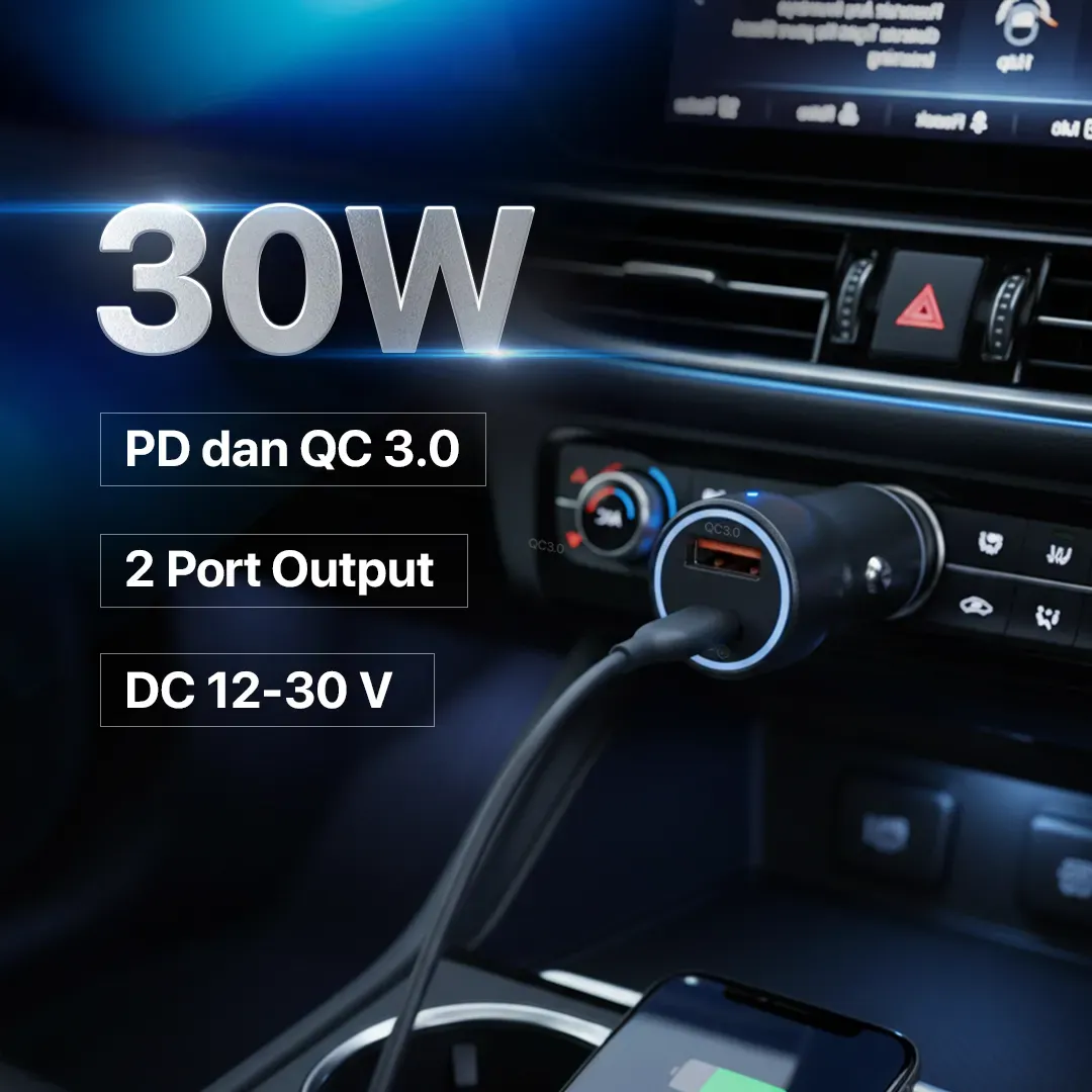 CARFN Car Charger PD QC 3.0 30W - TE-P21