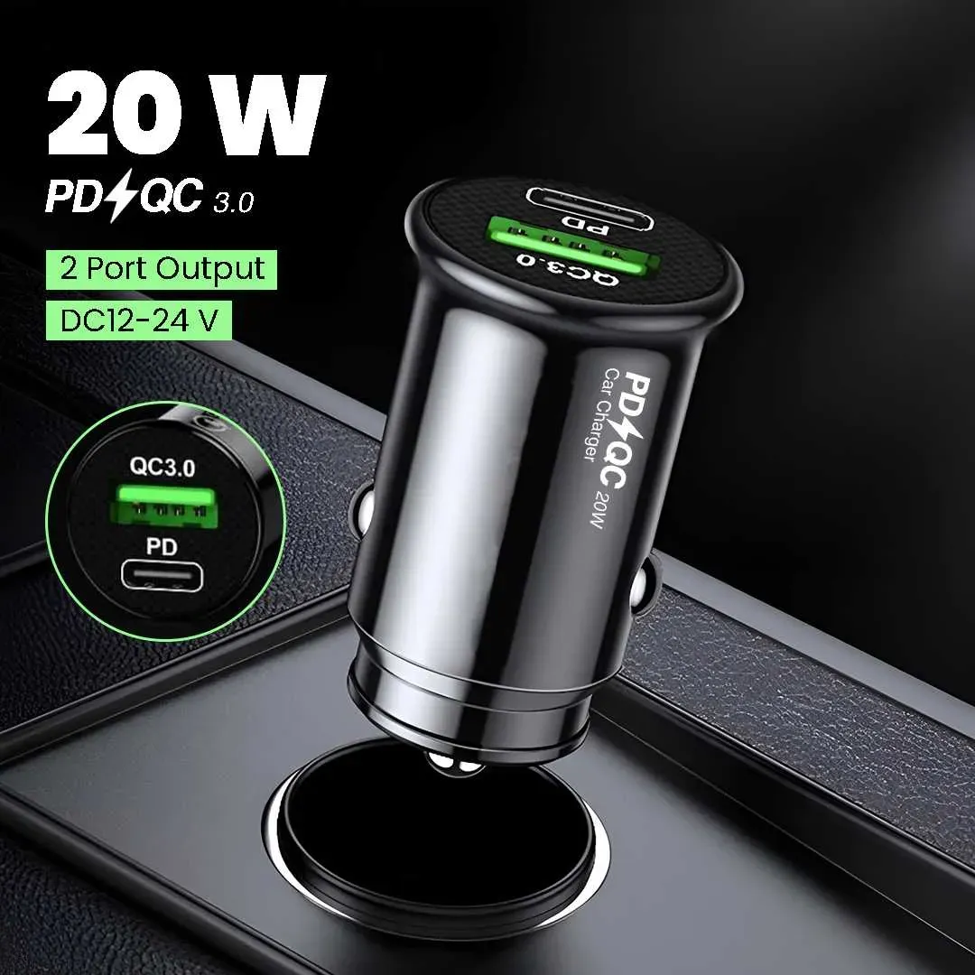 KUULAA Charger Mobil PD QC 3.0 Type C 20W - A318