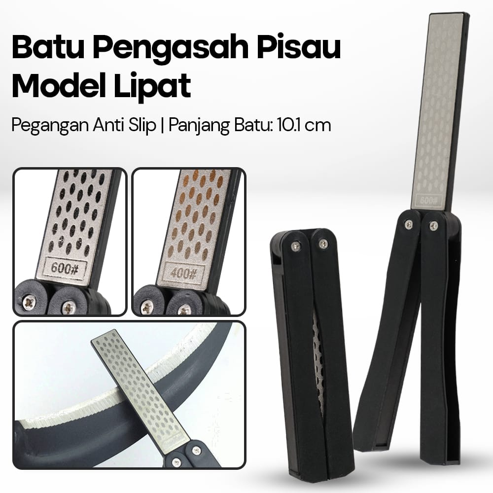 DMD Batu Pengasah Pisau Model Lipat Non Slip - DM-10CM