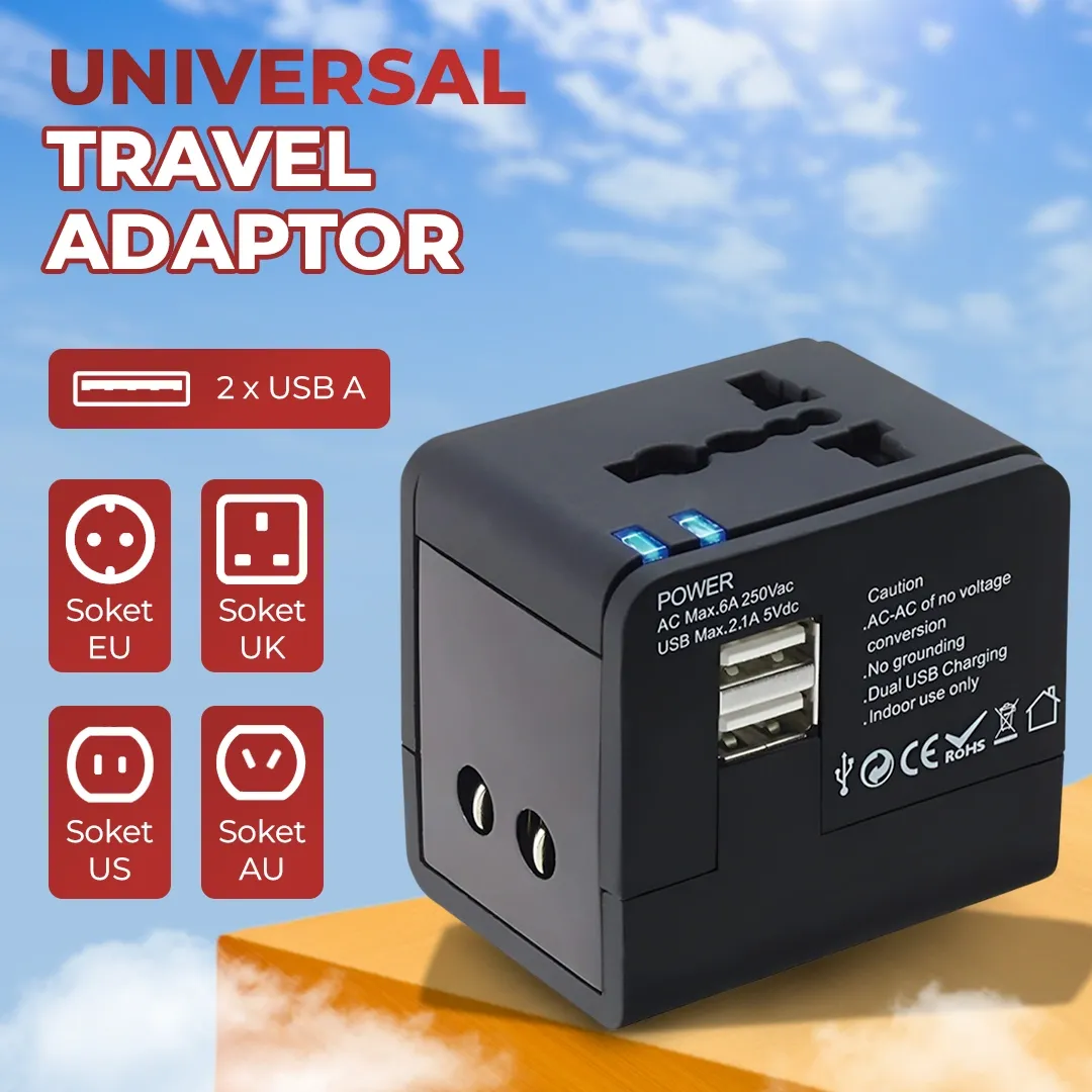 Travel Adaptor Universal Taffware