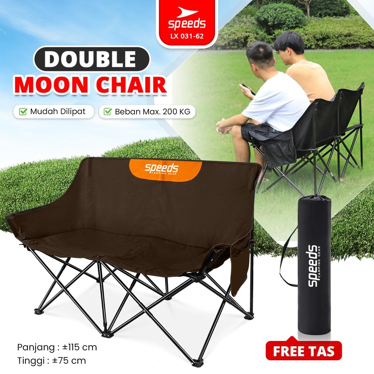Double Moon Chair Camping Speed - 031-62