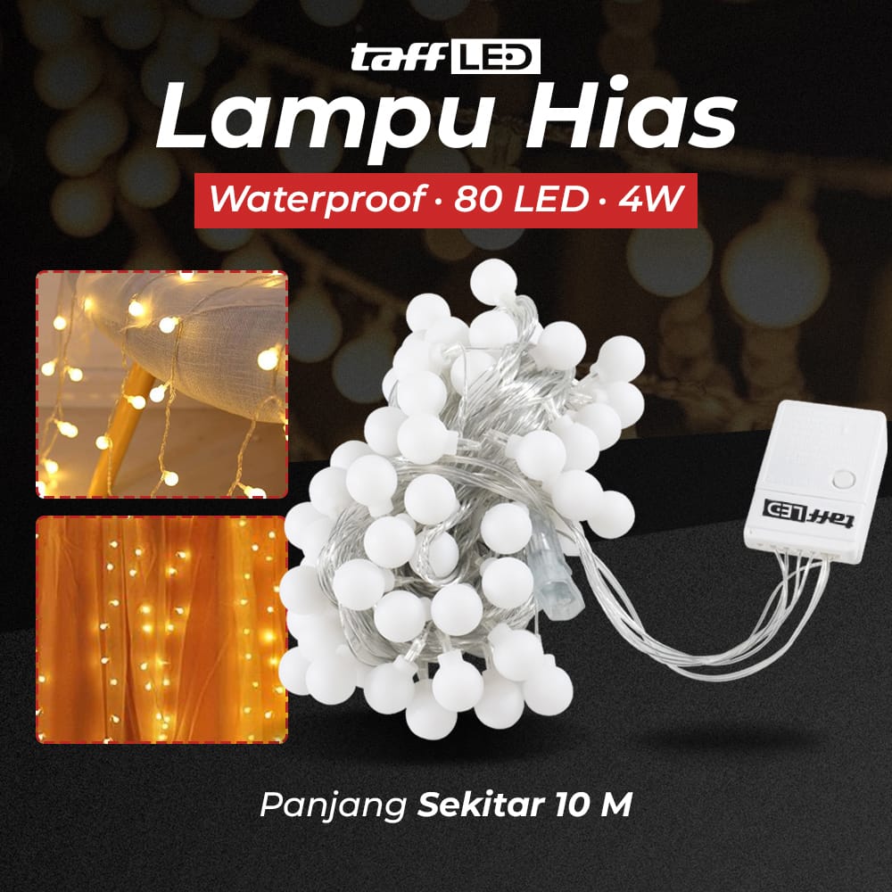 TaffLED Waterproof Decorative Lights 80 LEDs - YJT80L