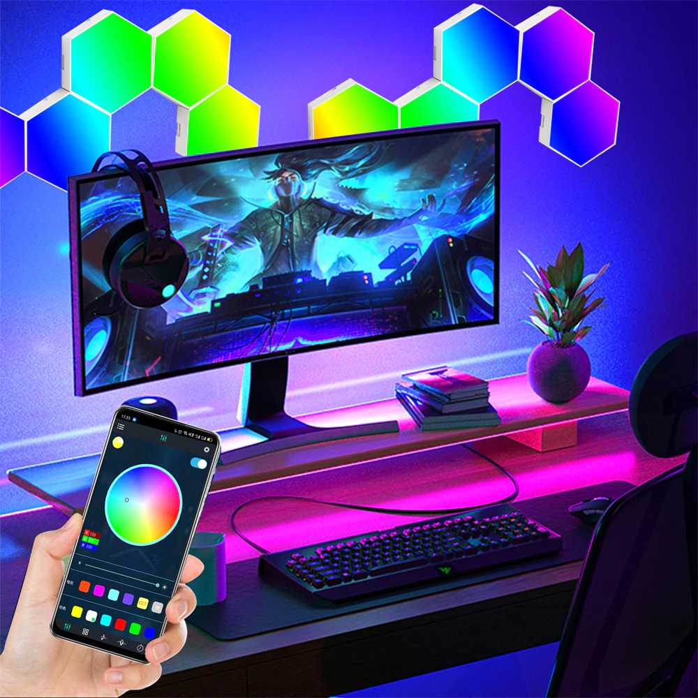Yabstrip Hexagonal LED RGB Decorative Lights - HD003