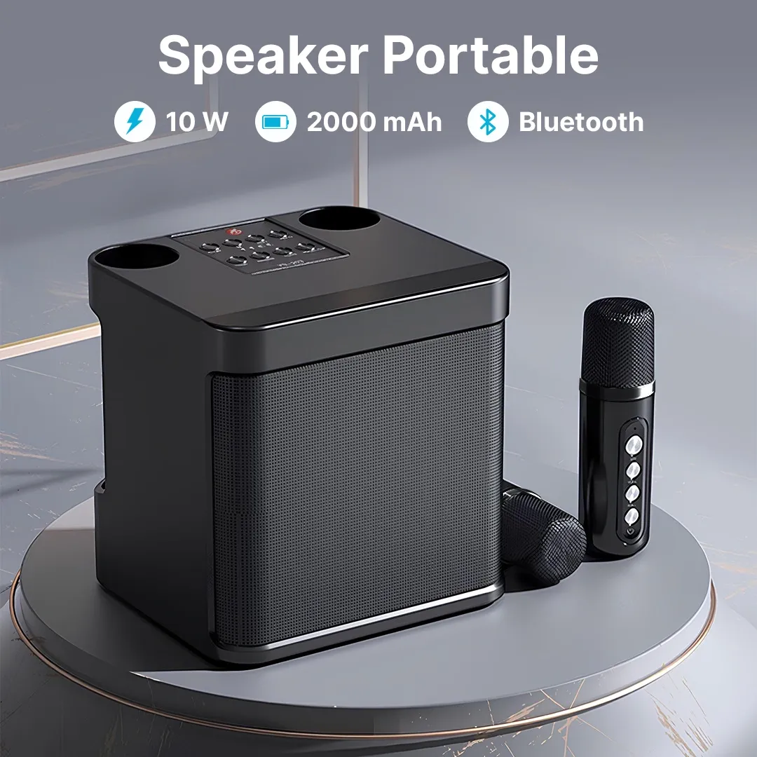 BAFOVY Speaker Bluetooth Karaoke with 2 Microphone - WJ-A826/YS-203